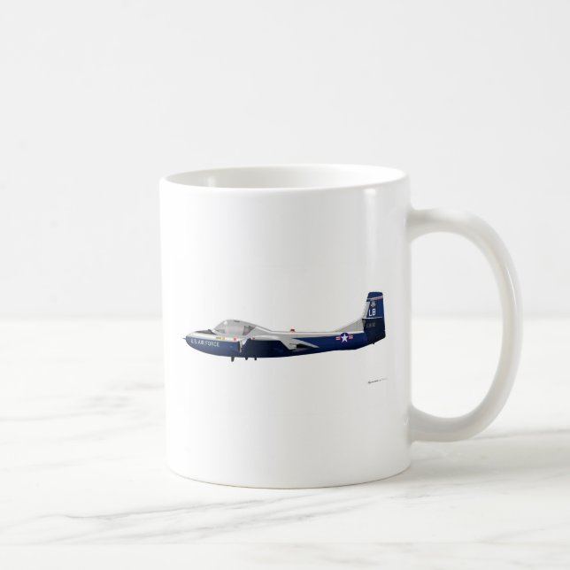 Cessna T-37 Dragonfly 68902 Coffee Mug (Right)