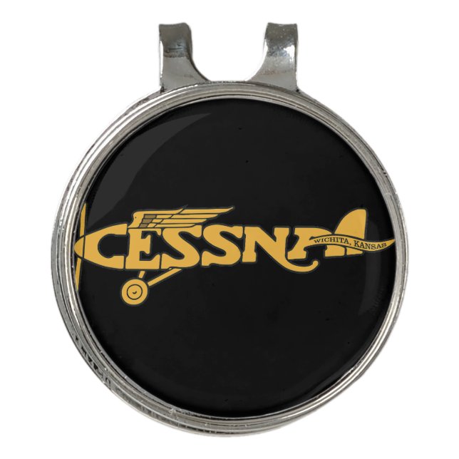 Cessna Vintage Golf Hat Clip (Front)