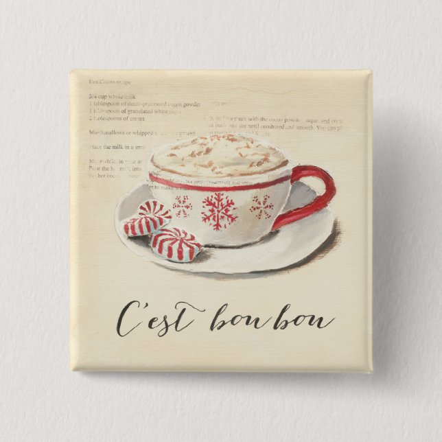C'est Bon Bon Pinback Button (Front)