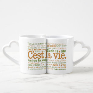 C'est La Vie couple's mugs