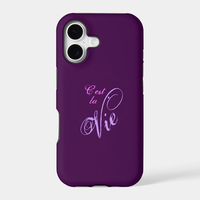 C'est la Vie iPhone Case (Back)