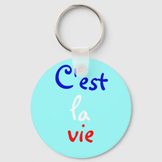 C'est la vie keychain