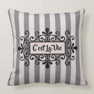 C'est La Vie (More Options) - Throw Pillow