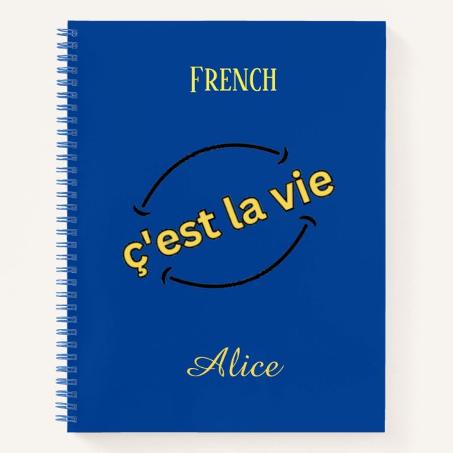 C'est la vie!! notebook (Front)