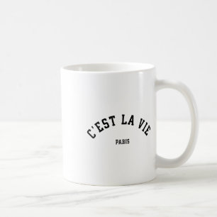Cest La Vie Paris France Women Men Vintage Summer Coffee Mug