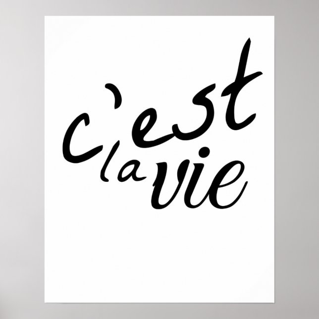 C'est La Vie Poster (Front)
