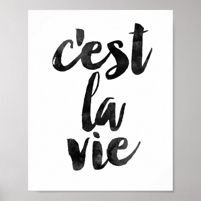 C'est La Vie Poster (Front)