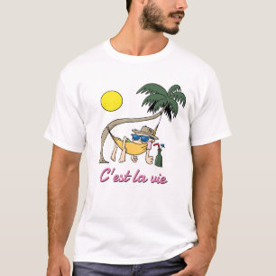 C'est La Vie - Such Is Life Funny Hammock Cartoon T-Shirt