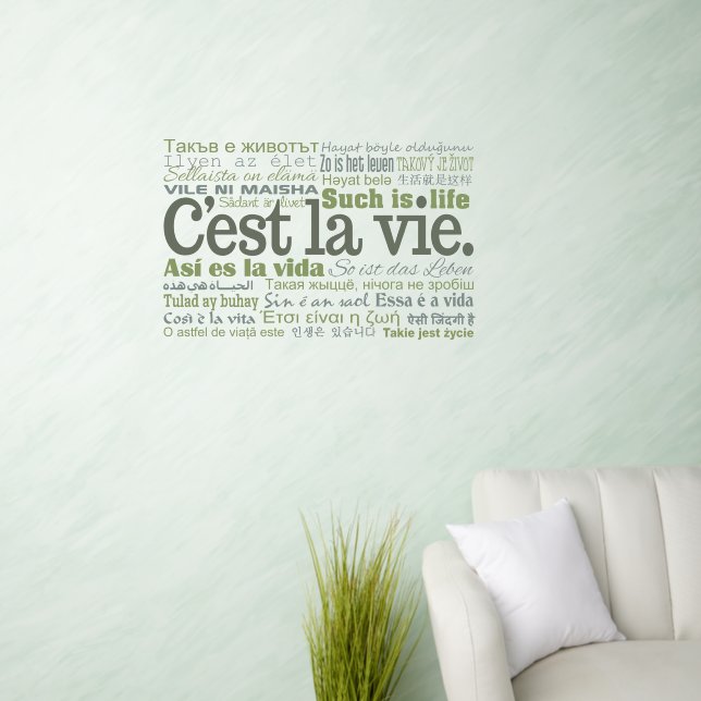 C'est La Vie Wall Decal (Living Room)