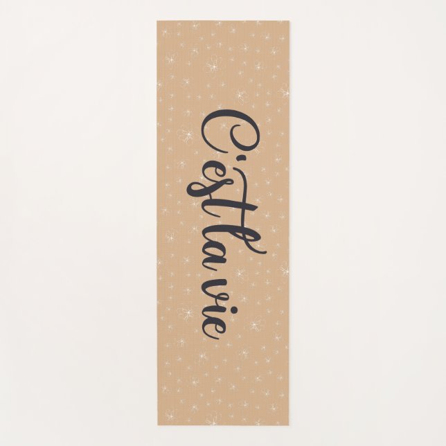 C'est La Vie Yoga Mat (Front)