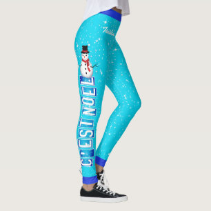 C'EST NOEL / Snowman Christmas (Your Name) Leggings