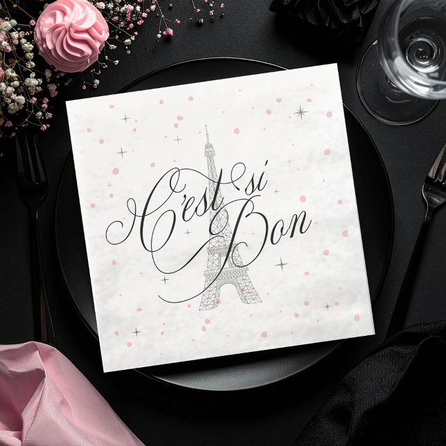 C'est si Bon Parisian Sweet 16 ID1162 Paper Dinner Napkins (Creator Uploaded)