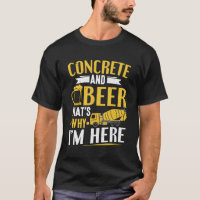 Cet Worker Concrete And Beer Concrete Finisher