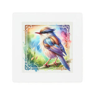 Cetia odedi in Watercolor 041124AREF146 - Watercol Metal Print