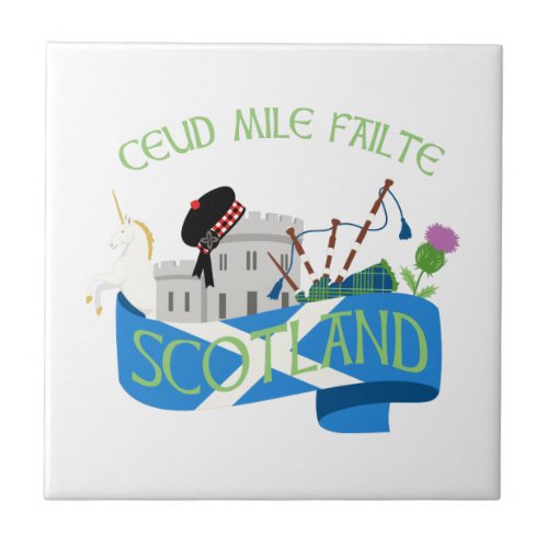 Ceud Mile Failte Ceramic Tile