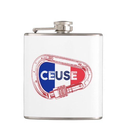 Ceuse France Rock Climbing Carabiner Flask