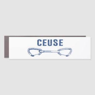 Ceuse France Rock Climbing Quickdraw Car Magnet