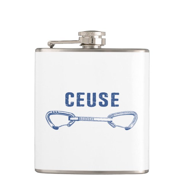 Ceuse France Rock Climbing Quickdraw Flask (Front)