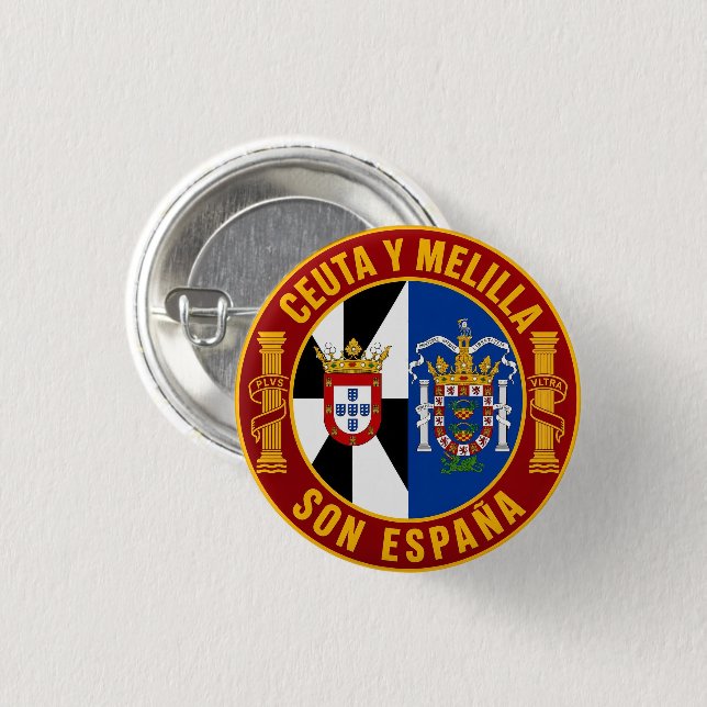 CEUTA Y MELILLA BUTTON (Front & Back)