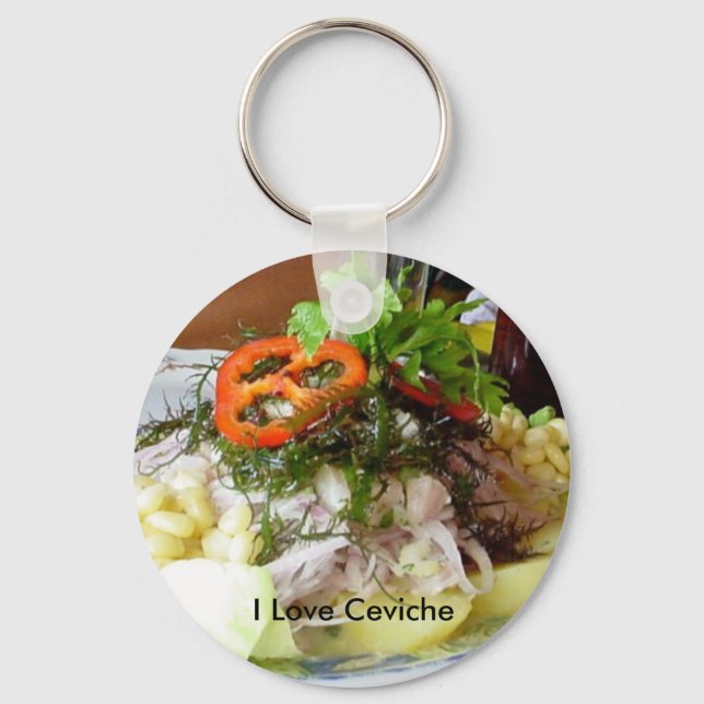 Ceviche Keychain (Front)