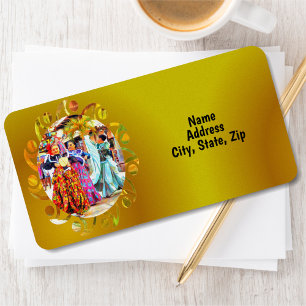 Ceviche Mexican Festival Dancers 2549 Address Label