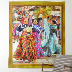 Ceviche Mexican Festival Dancers 2549 Tapestry