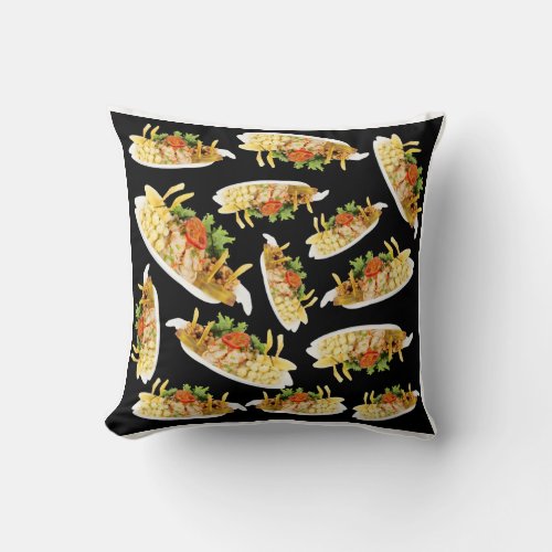 Ceviche pattern  throw pillow