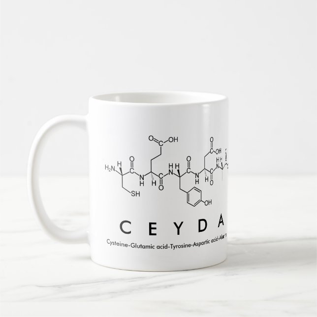 Ceyda peptide name mug (Left)