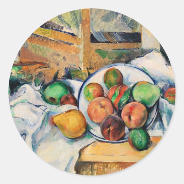 Cezanne - A Corner Table Classic Round Sticker (Front)