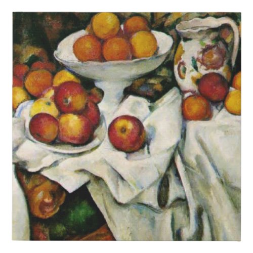 Cezanne _ Apples and Oranges Faux Canvas Print