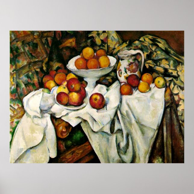 Cezanne - Apples and Oranges Poster (Front)
