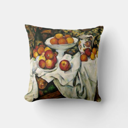 Cezanne _ Apples and Oranges Throw Pillow