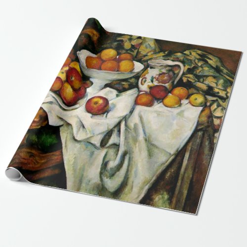 Cezanne _ Apples and Oranges Wrapping Paper
