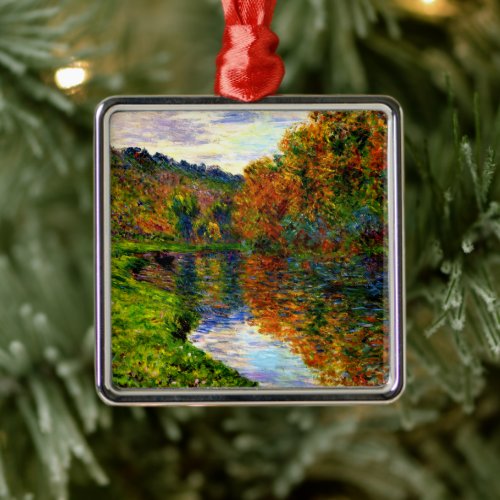 Cezanne _ Arm of the Jeufosse Autumn Metal Ornament