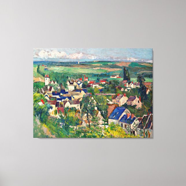 Cezanne - Auvers, Panoramic View, Canvas Print (Front)