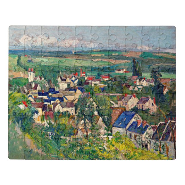 Cezanne - Auvers, Panoramic View, Jigsaw Puzzle (Puzzle Horizontal)
