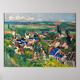 Cezanne - Auvers, Panoramic View, Poster