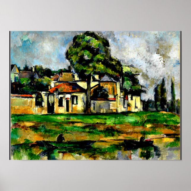 Cezanne - Banks of the Marne, Poster (Front)