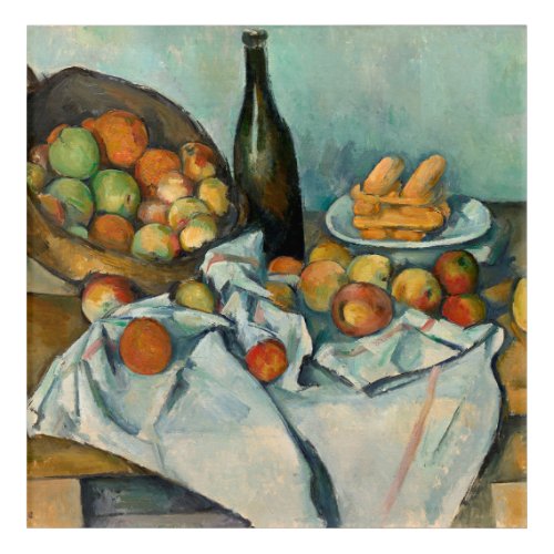 Cezanne Basket Apples Impressionism Art