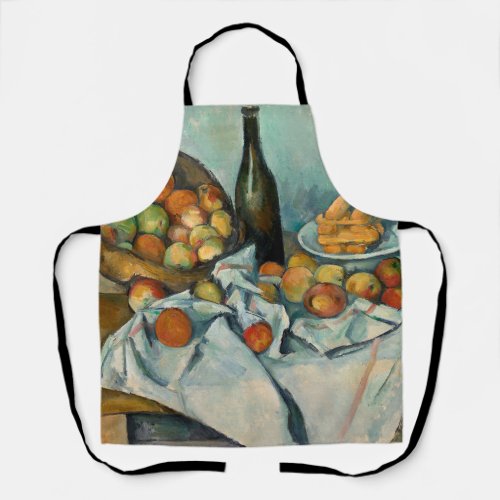 Cezanne Basket Apples Impressionism Art Apron