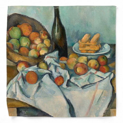 Cezanne Basket Apples Impressionism Art Bandana