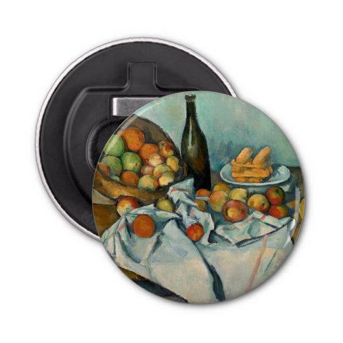 Cezanne Basket Apples Impressionism Art Bottle Opener