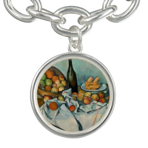 Cezanne Basket Apples Impressionism Art Bracelet