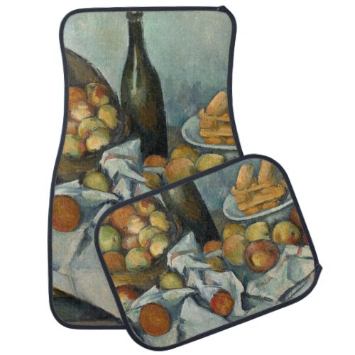 Cezanne Basket Apples Impressionism Art Car Floor Mat