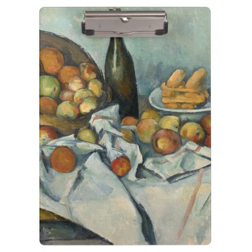 Cezanne Basket Apples Impressionism Art Clipboard