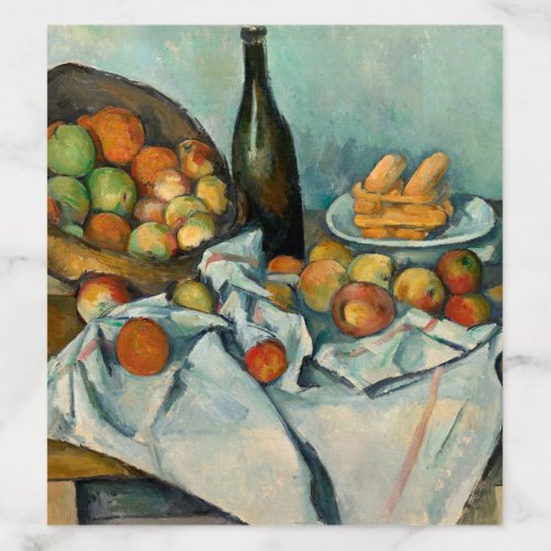 Cezanne Basket Apples Impressionism Art Envelope Liner