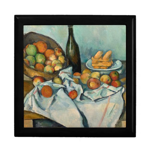 Cezanne Basket Apples Impressionism Art Gift Box