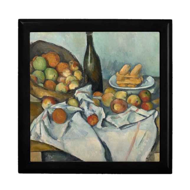 Cezanne Basket Apples Impressionism Art Gift Box (Front)