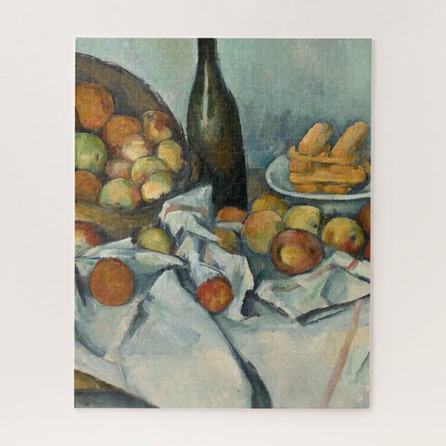 Cezanne Basket Apples Impressionism Art Jigsaw Puzzle (Vertical)