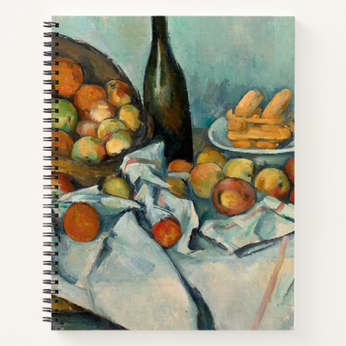 Cezanne Basket Apples Impressionism Art Notebook